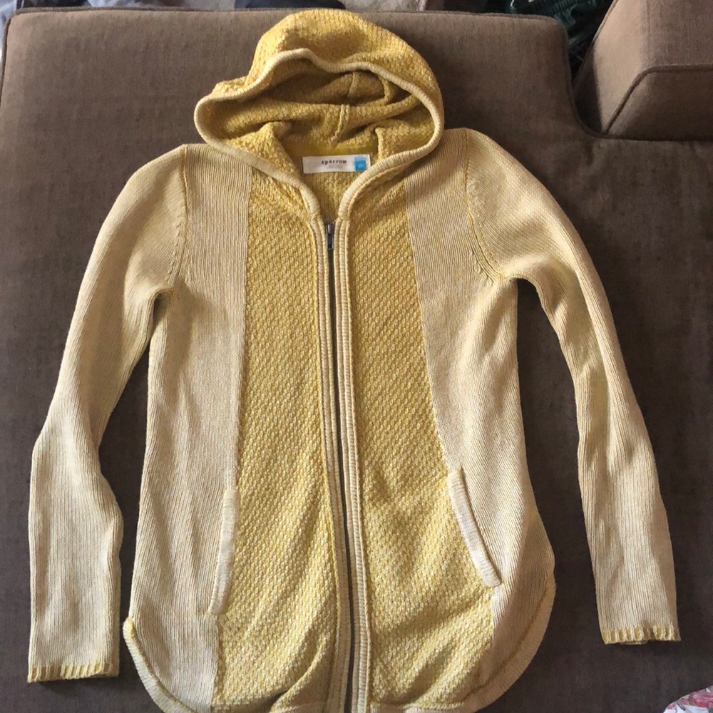 Anthropologie “sparrow” brand hooded sweater